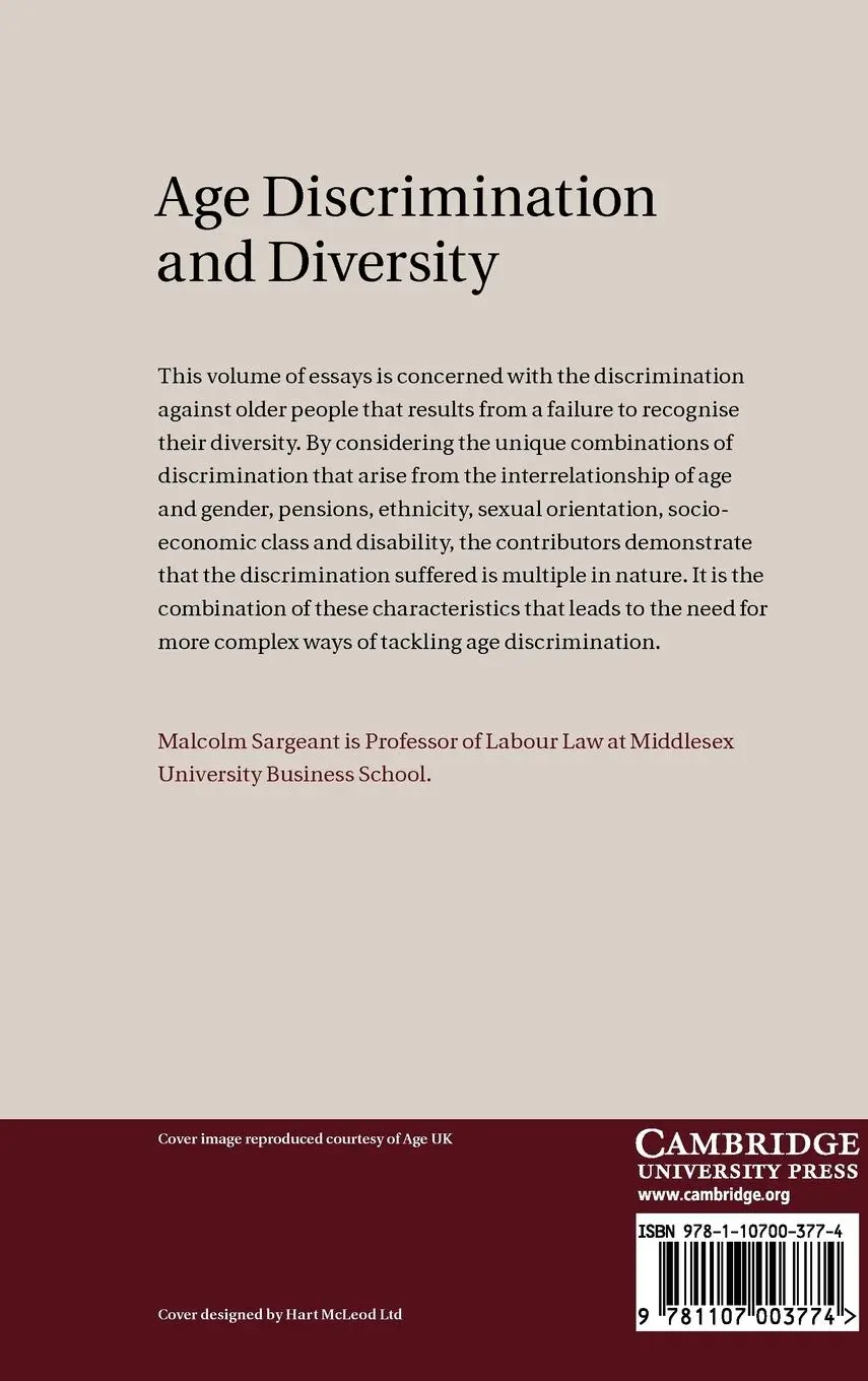 Rückseite: 9781107003774 | Age Discrimination and Diversity | Malcolm Sargeant | Buch | Englisch
