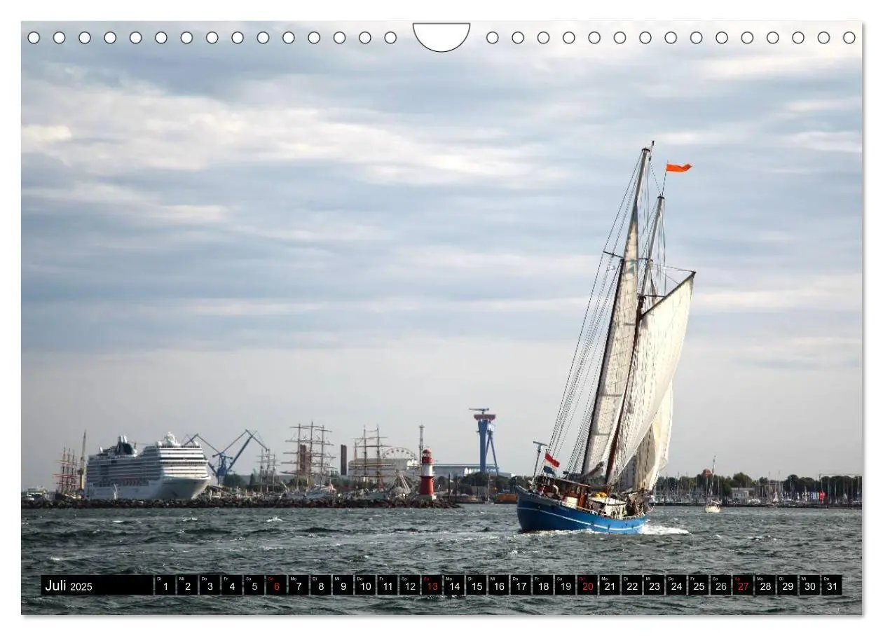 Bild: 9783435663774 | Urlaub in Warnemünde (Wandkalender 2025 DIN A4 quer), CALVENDO...