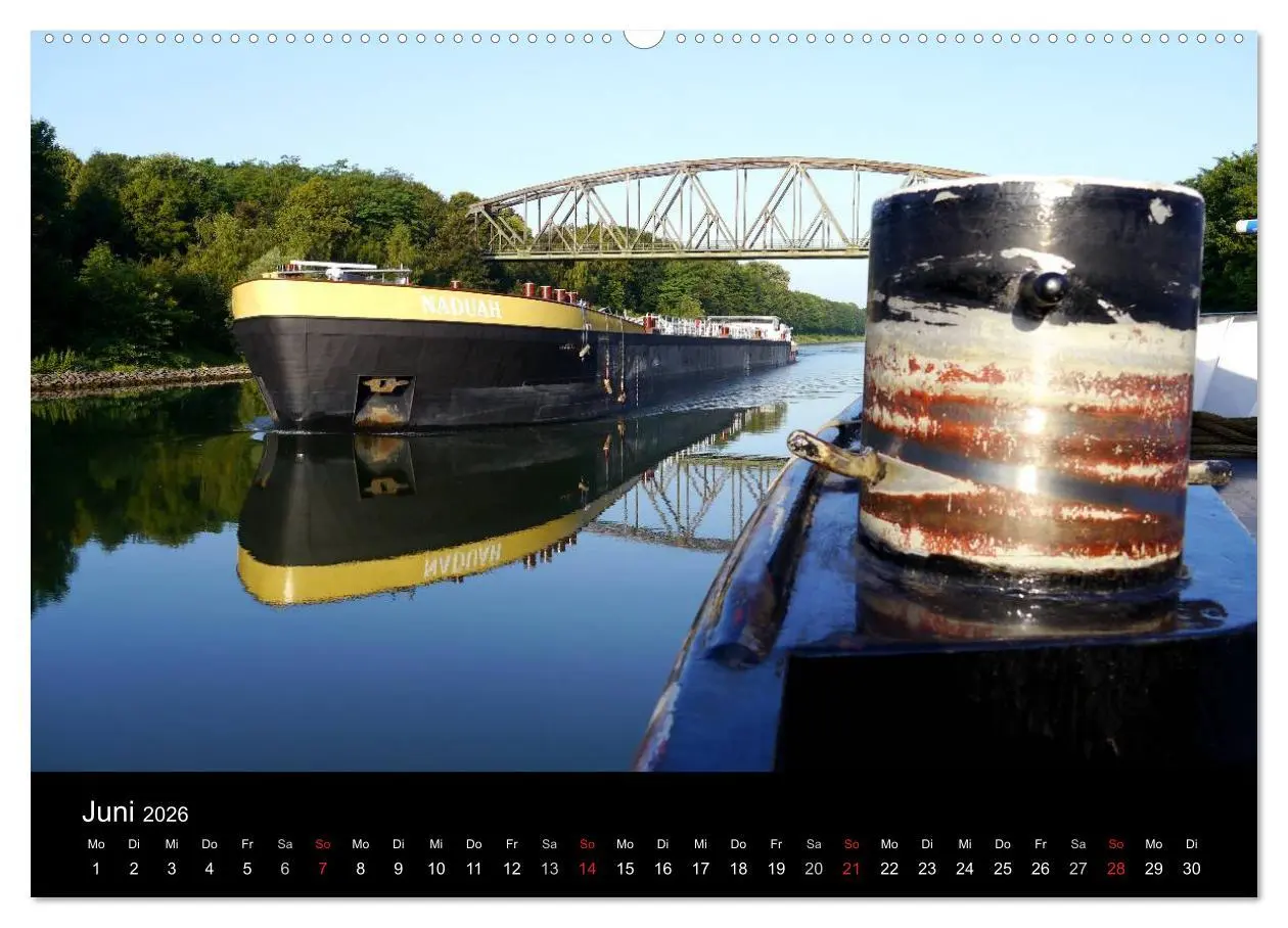 Bild: 9783516223774 | Binnenschiff Ahoi! (Wandkalender 2026 DIN A2 quer), CALVENDO...