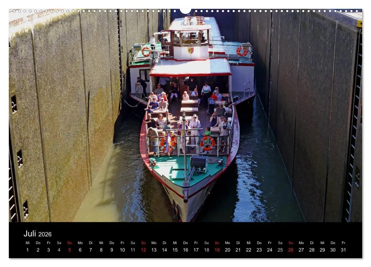 Bild: 9783516223774 | Binnenschiff Ahoi! (Wandkalender 2026 DIN A2 quer), CALVENDO...