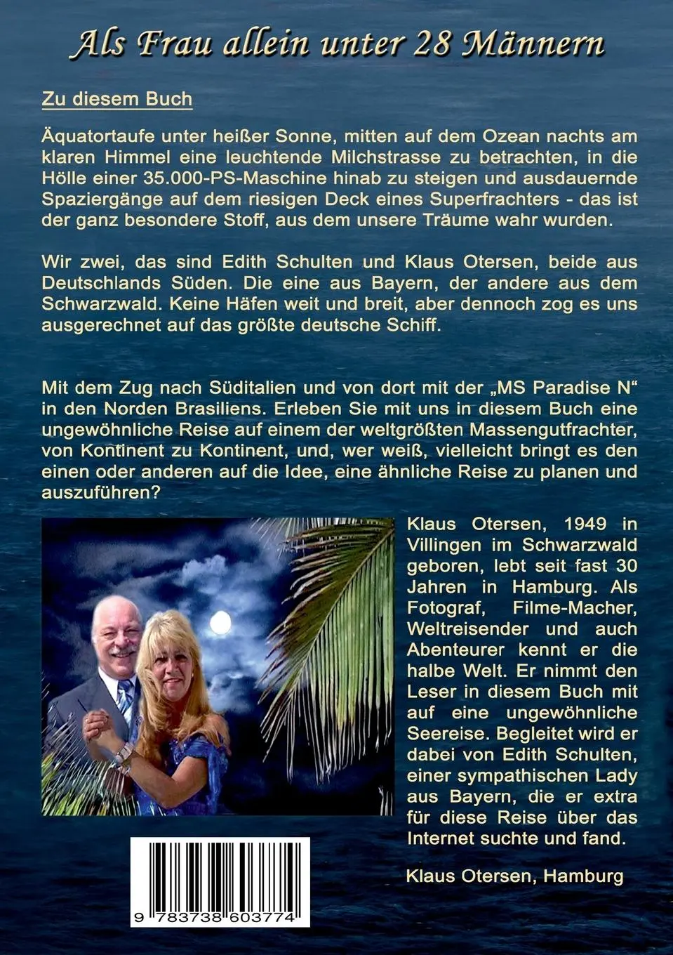 Rückseite: 9783738603774 | Als Frau allein unter 28 Männern | Klaus Otersen | Taschenbuch | 2014