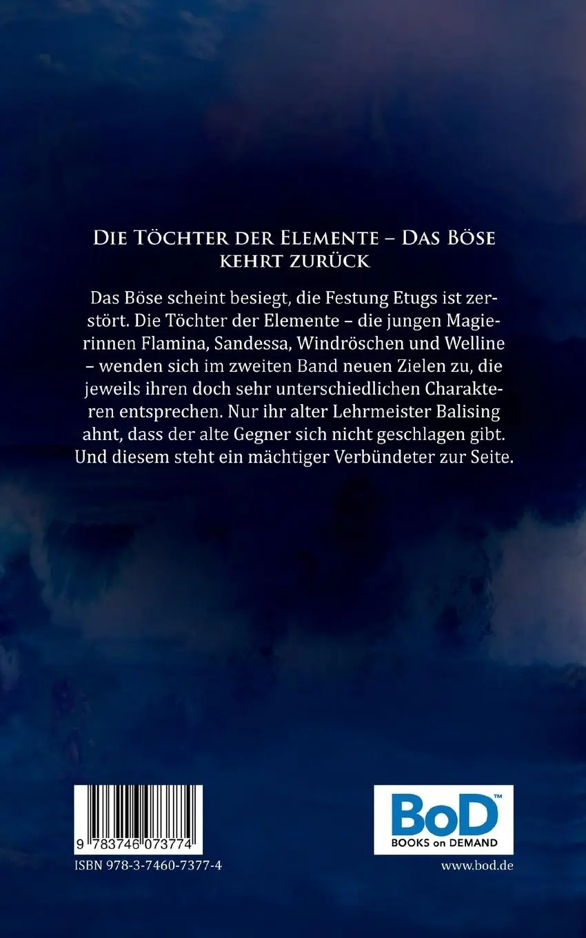 Rückseite: 9783746073774 | Die Töchter der Elemente | Teil 2 - Das Böse kehrt zurück | Retzdorff