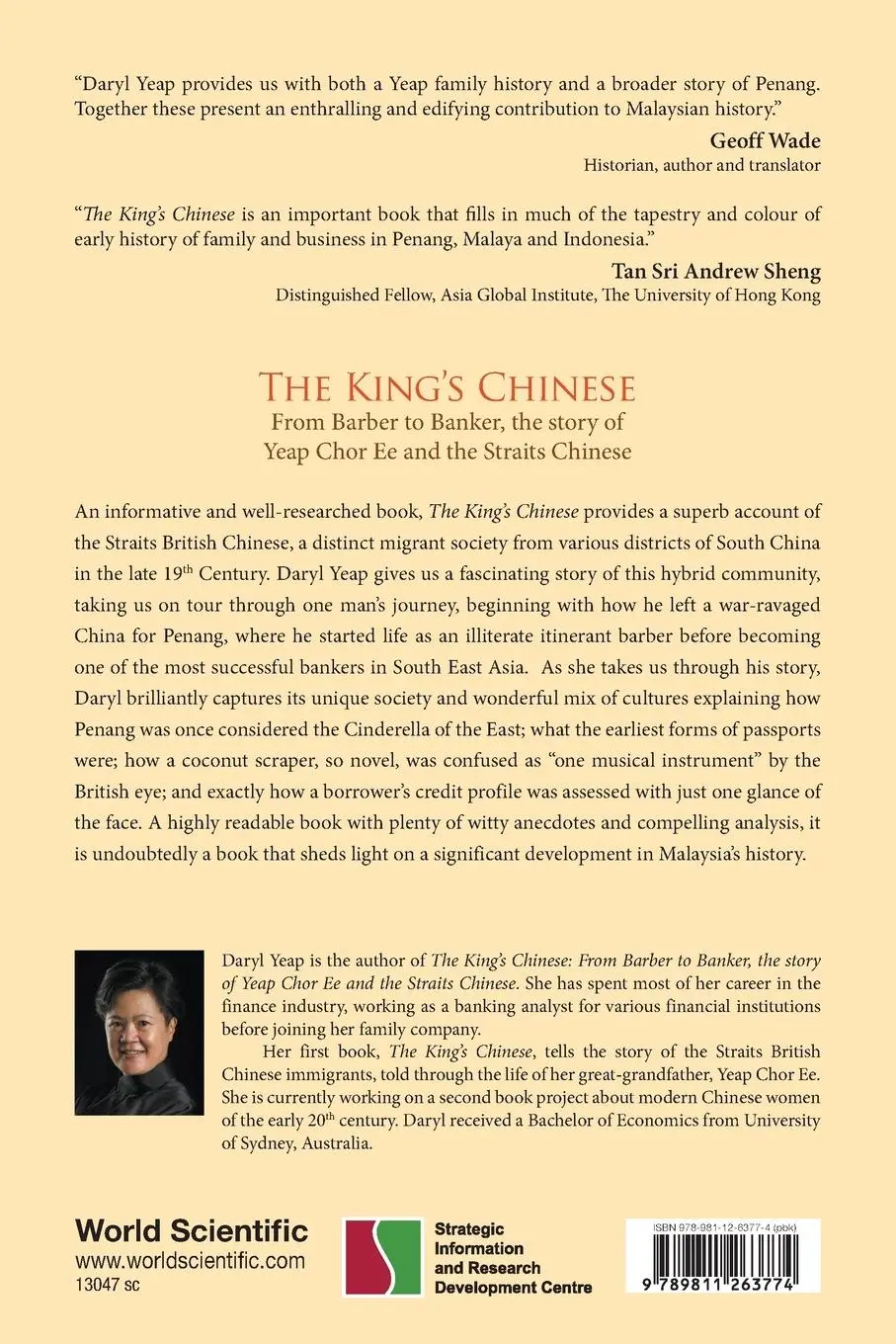 Rückseite: 9789811263774 | KING'S CHINESE, THE | Yeap Daryl | Taschenbuch | Englisch | 2023