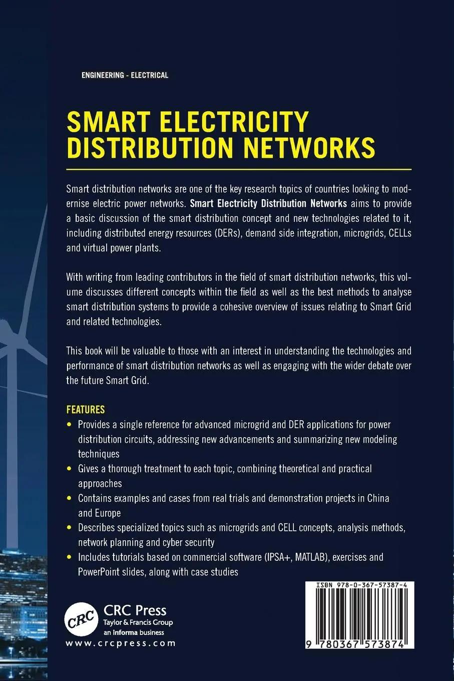 Rückseite: 9780367573874 | Smart Electricity Distribution Networks | Chengshan Wang (u. a.)