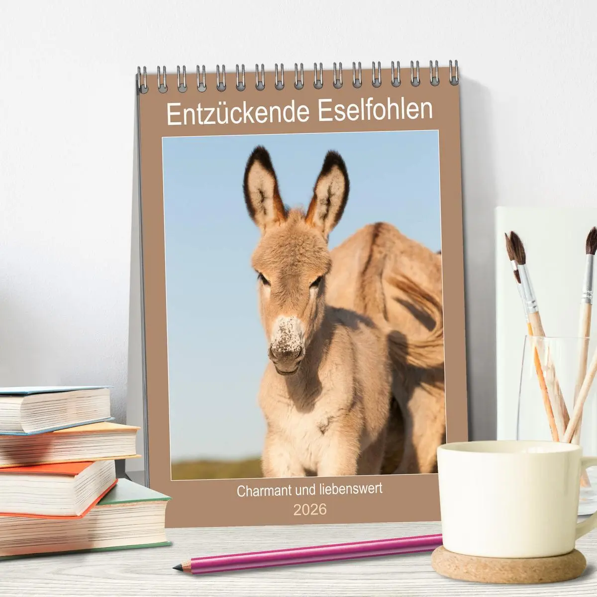 Bild: 9783516383874 | Entzückende Esel - Charmant und liebenswert (Tischkalender 2026 DIN...