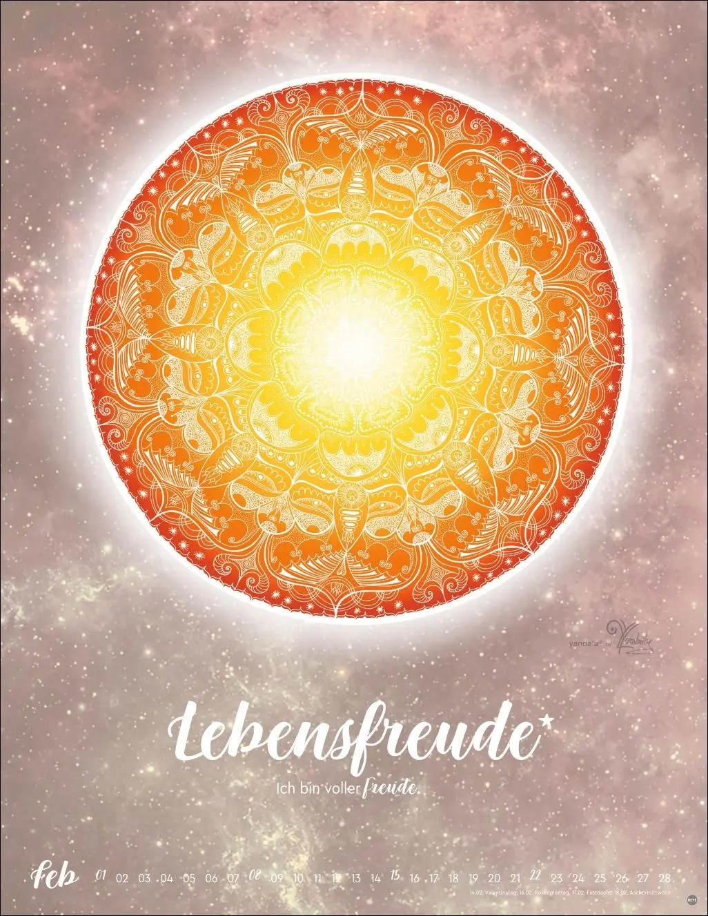 Bild: 9783756413874 | Lichtmomente Posterkalender 2026 - Magische Mandalas | Yvonne Lamberty