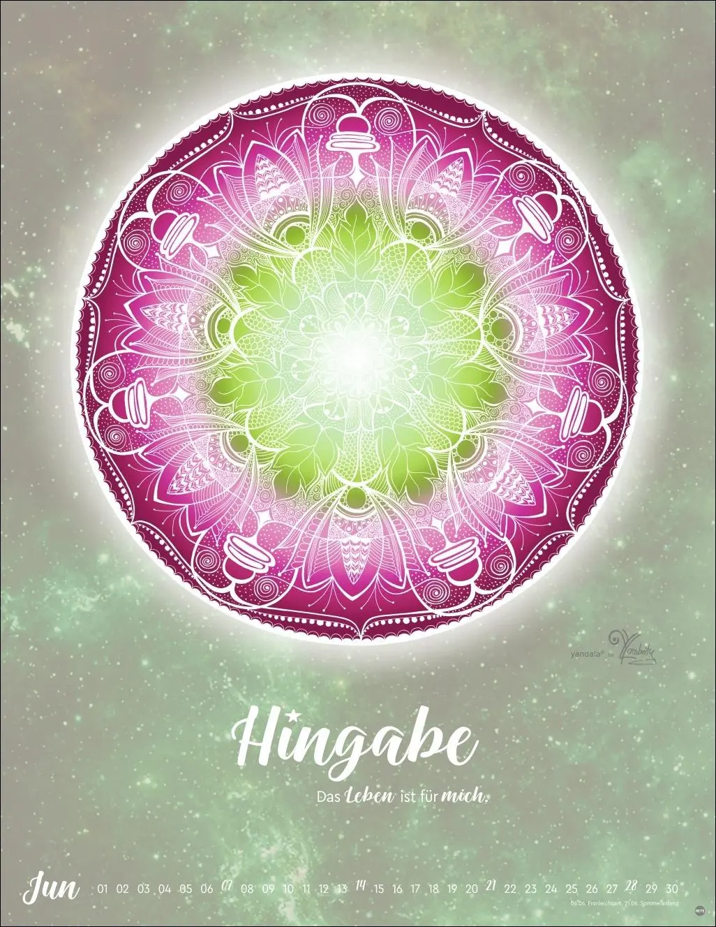 Bild: 9783756413874 | Lichtmomente Posterkalender 2026 - Magische Mandalas | Yvonne Lamberty