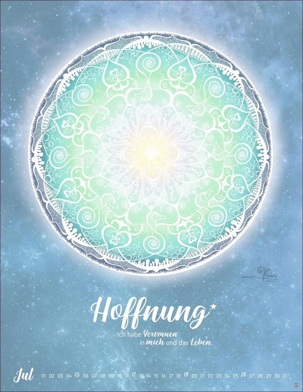 Bild: 9783756413874 | Lichtmomente Posterkalender 2026 - Magische Mandalas | Yvonne Lamberty