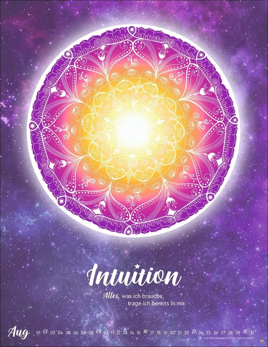 Bild: 9783756413874 | Lichtmomente Posterkalender 2026 - Magische Mandalas | Yvonne Lamberty