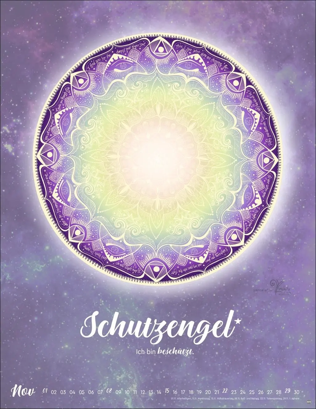 Bild: 9783756413874 | Lichtmomente Posterkalender 2026 - Magische Mandalas | Yvonne Lamberty