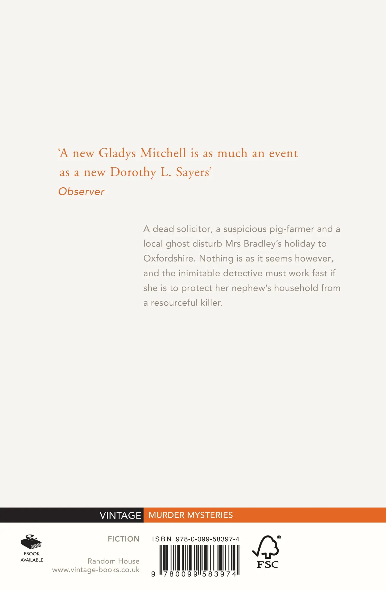Rückseite: 9780099583974 | Dead Mens Morris | Gladys Mitchell | Taschenbuch | Englisch | 2014