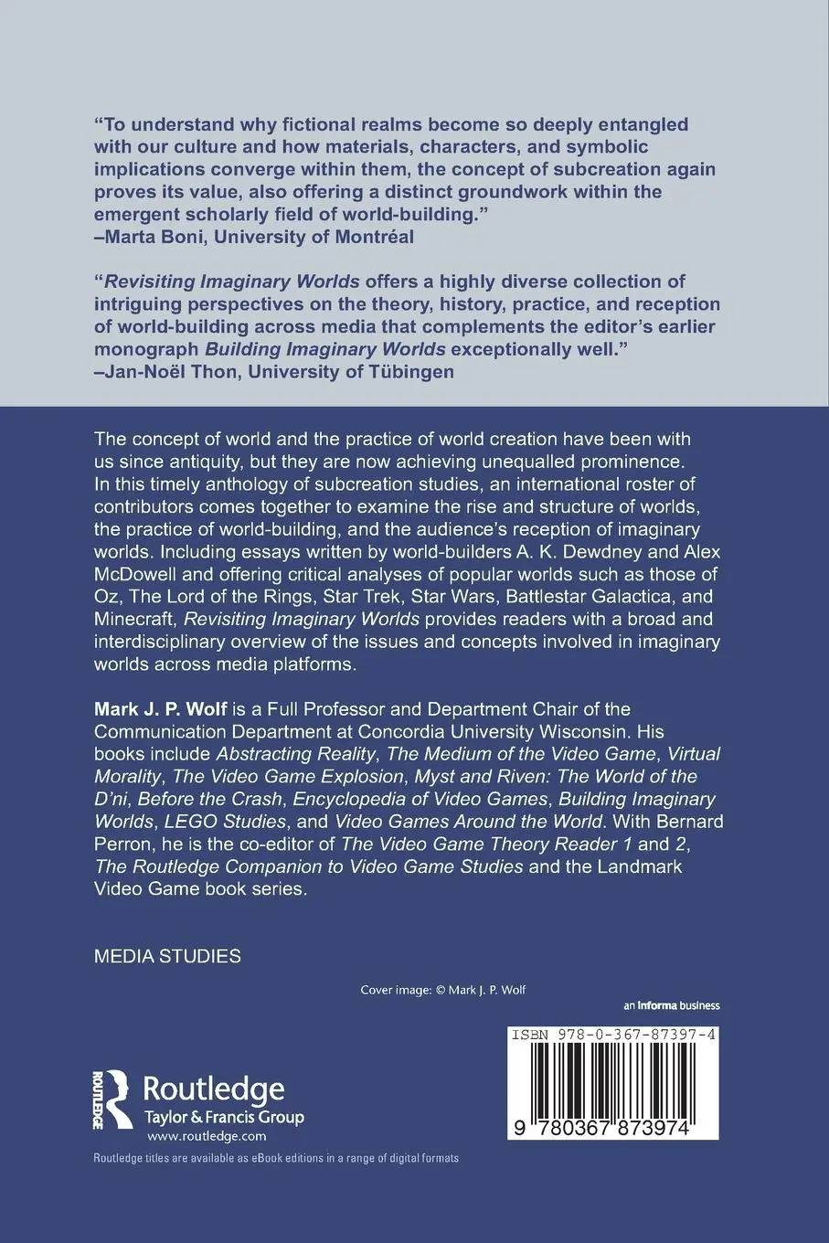 Rückseite: 9780367873974 | Revisiting Imaginary Worlds | A Subcreation Studies Anthology | Wolf