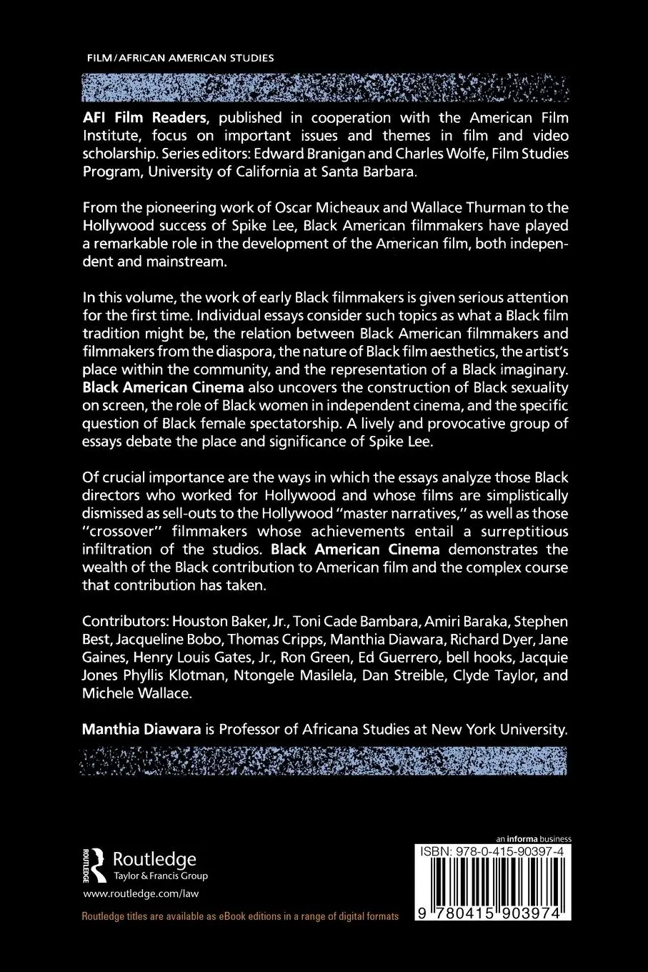 Rückseite: 9780415903974 | Black American Cinema | Manthia Diawara | Taschenbuch | Englisch