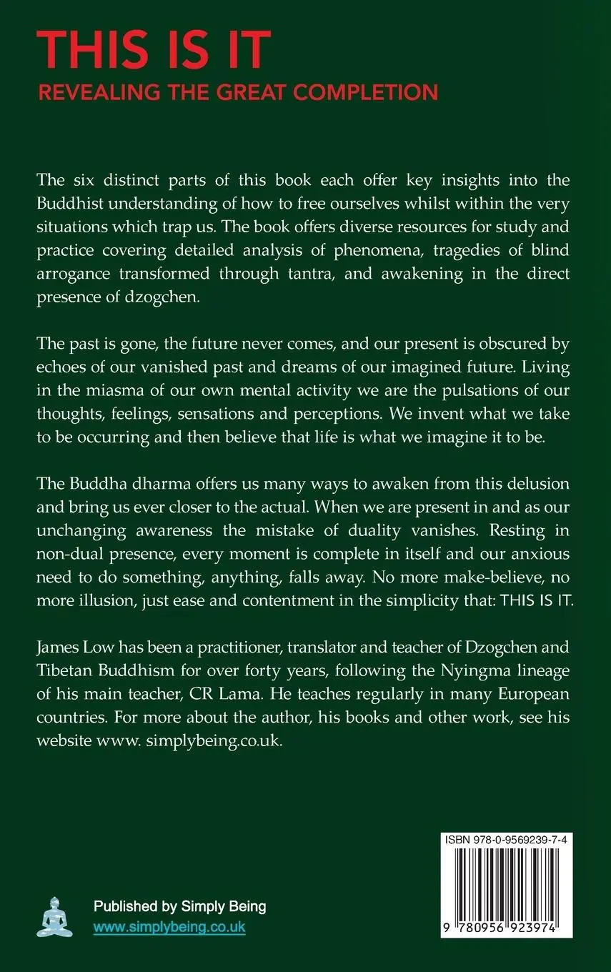 Rückseite: 9780956923974 | This is it | revealing the great completion | James Low | Buch | 2021