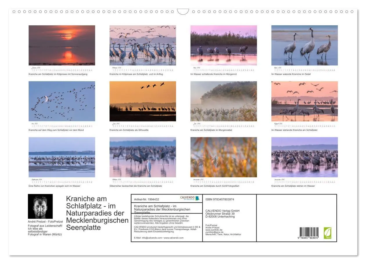 Bild: 9783457803974 | Kraniche am Schlafplatz - im Naturparadies der Mecklenburgischen...
