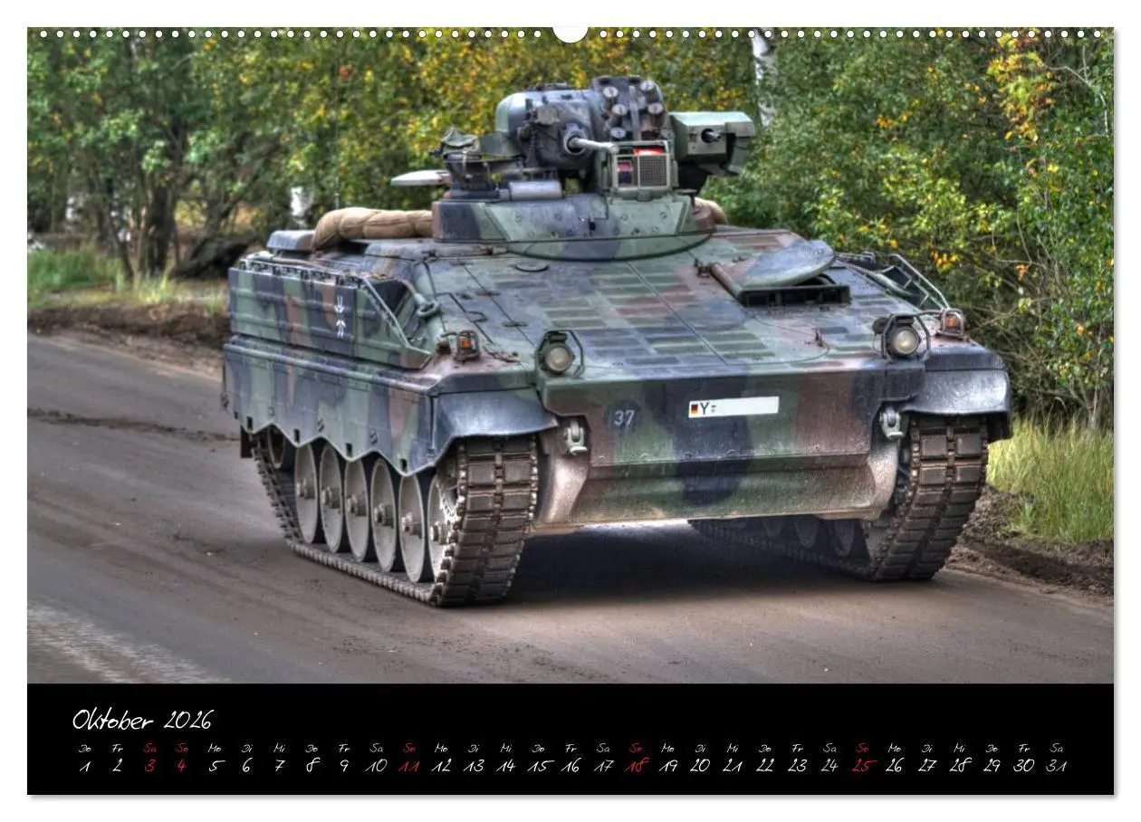 Bild: 9783516203974 | Schützenpanzer Marder (Wandkalender 2026 DIN A2 quer), CALVENDO...