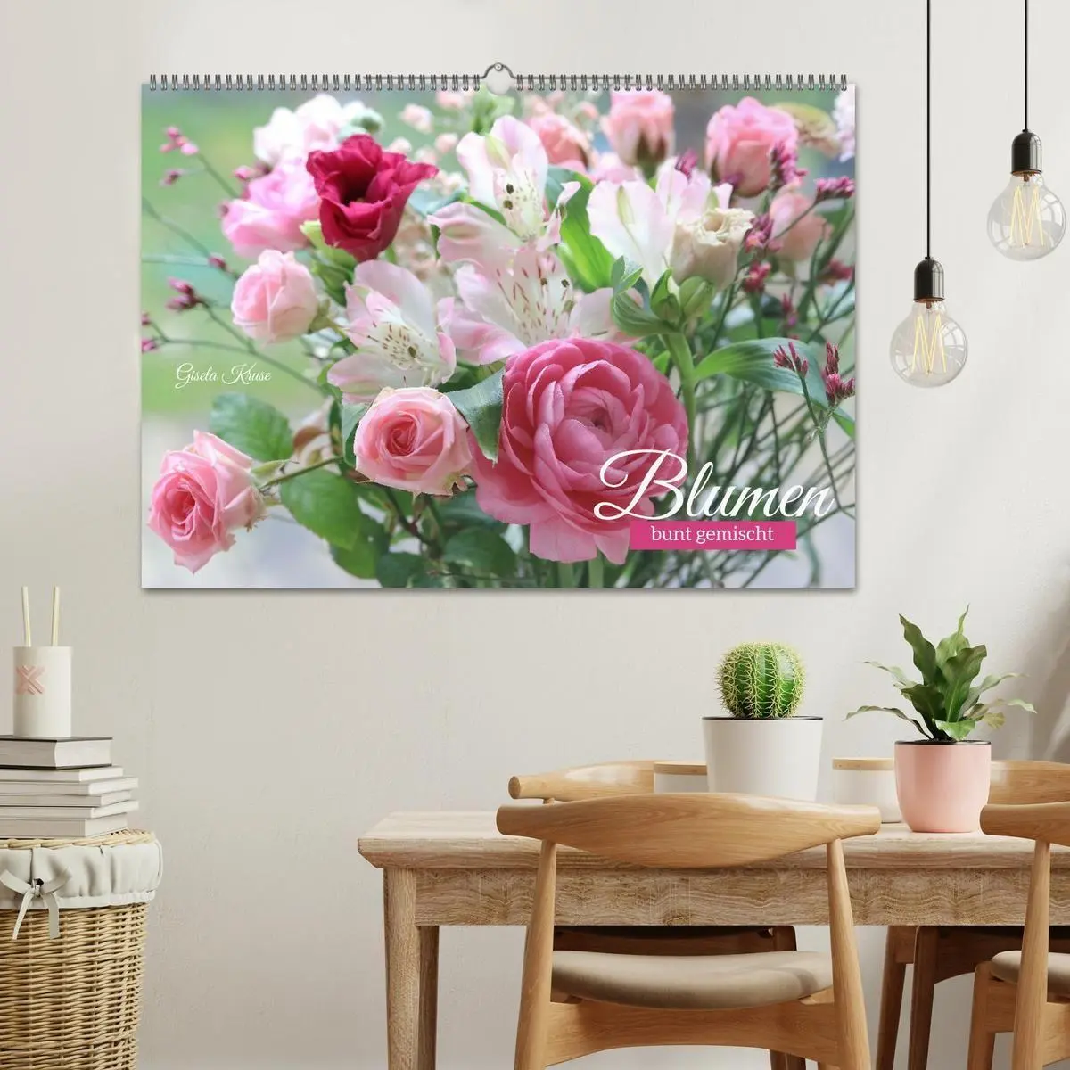 Bild: 9783516753974 | Blumen, bunt gemischt (Wandkalender 2027 DIN A2 quer), CALVENDO...