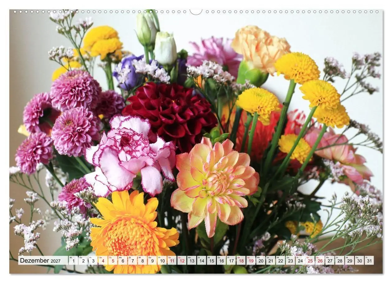 Bild: 9783516753974 | Blumen, bunt gemischt (Wandkalender 2027 DIN A2 quer), CALVENDO...