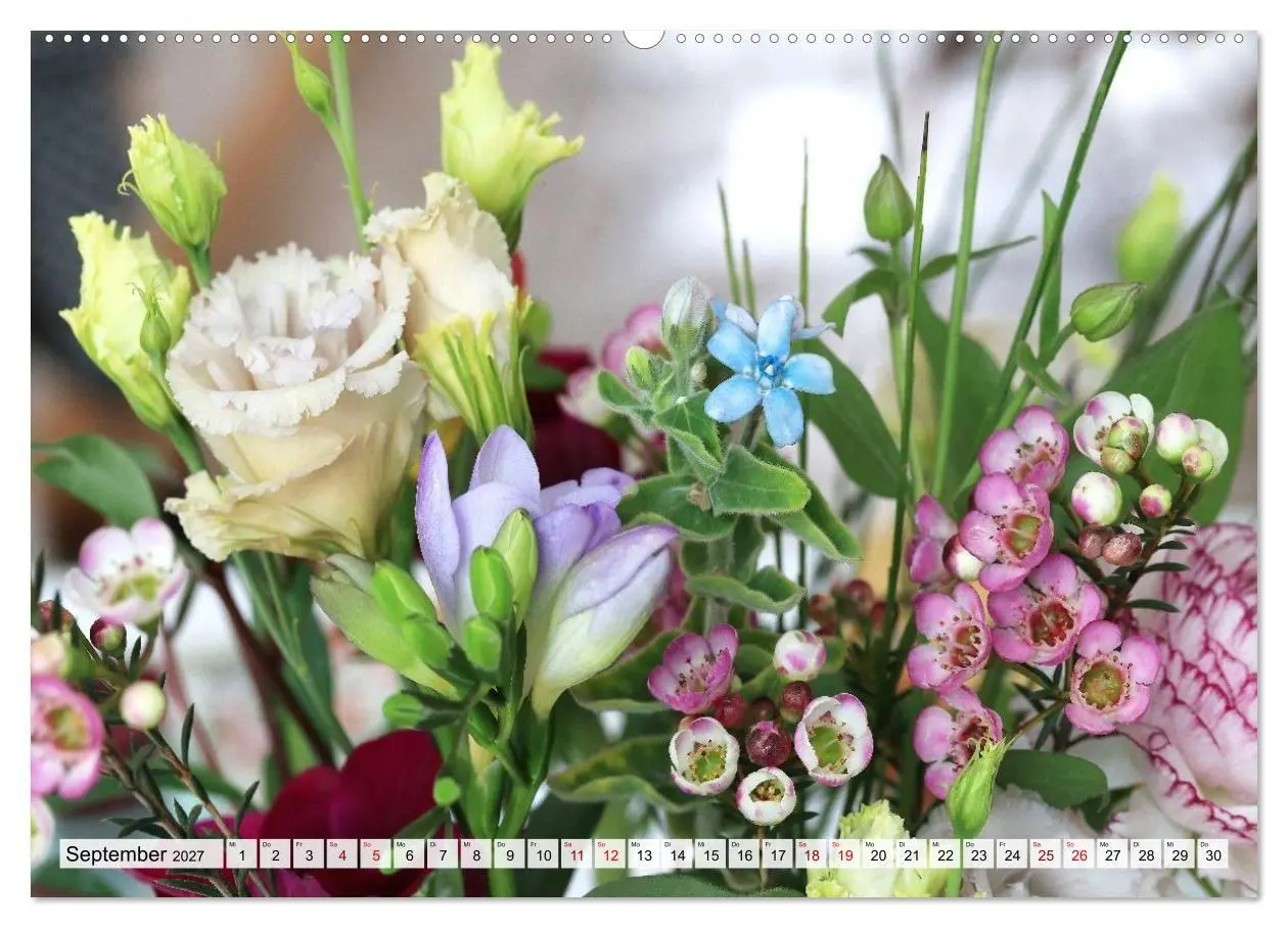 Bild: 9783516753974 | Blumen, bunt gemischt (Wandkalender 2027 DIN A2 quer), CALVENDO...