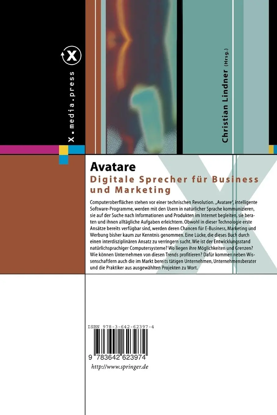 Rückseite: 9783642623974 | Avatare | Digitale Sprecher für Business und Marketing | Lindner | xii