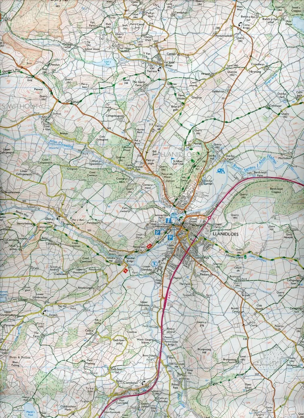 Bild: 9780319244074 | Llanidloes and Newtown - Y Drenewydd | Ordnance Survey | (Land-)Karte