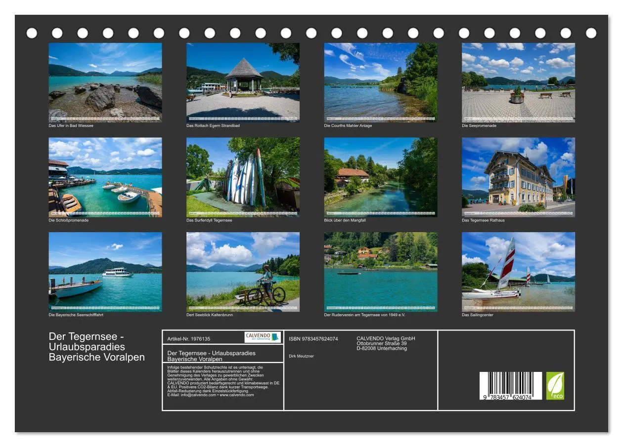 Bild: 9783457624074 | Der Tegernsee - Urlaubsparadies Bayerische Voralpen (Tischkalender...
