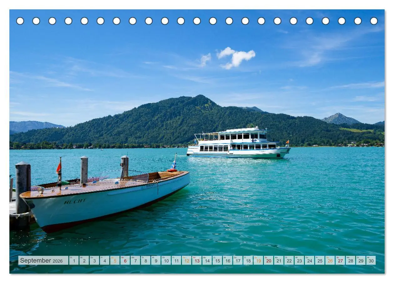 Bild: 9783457624074 | Der Tegernsee - Urlaubsparadies Bayerische Voralpen (Tischkalender...