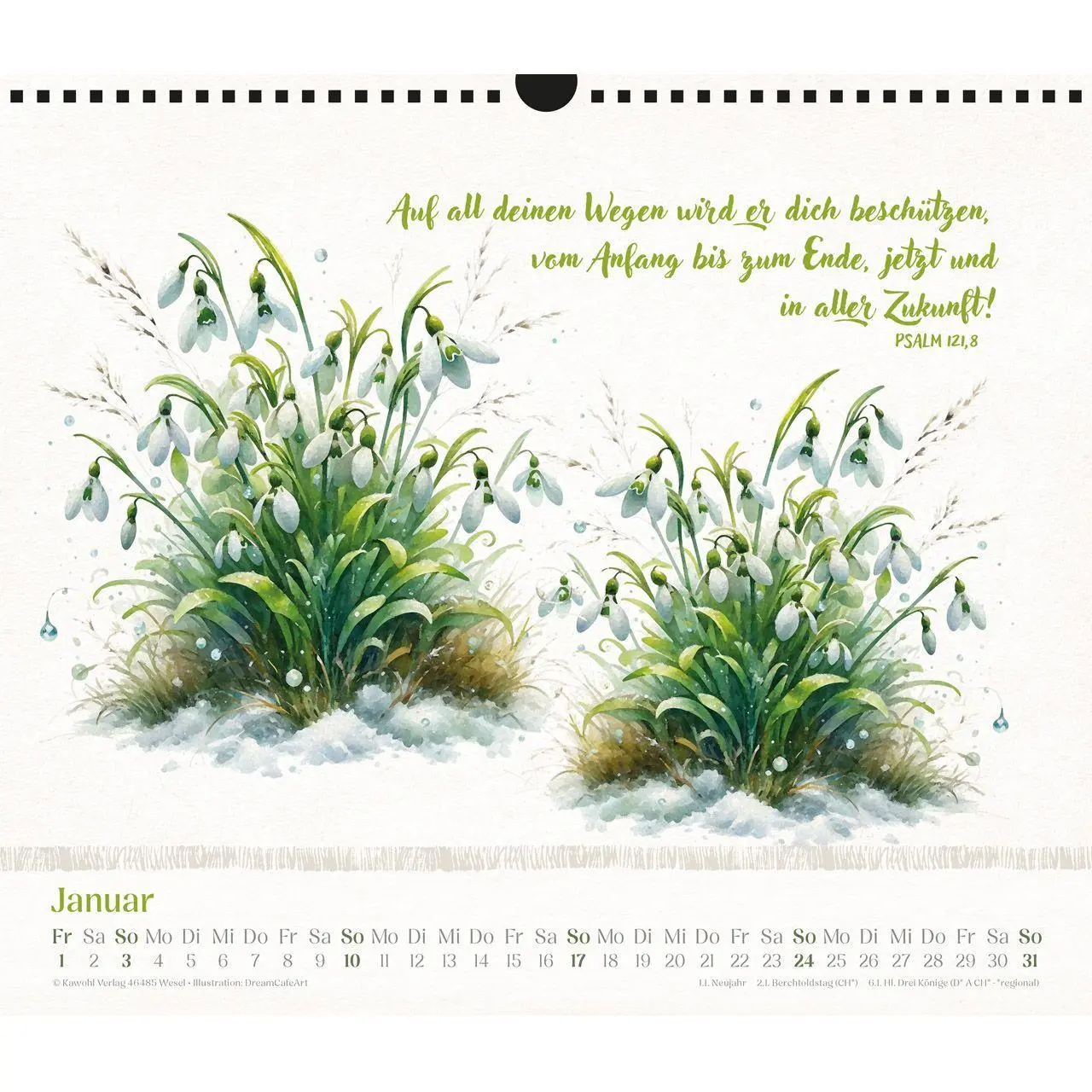Bild: 9783754864074 | Freude im Herzen 2027 | Aquarell-Kalender mit Bibelversen | Kalender