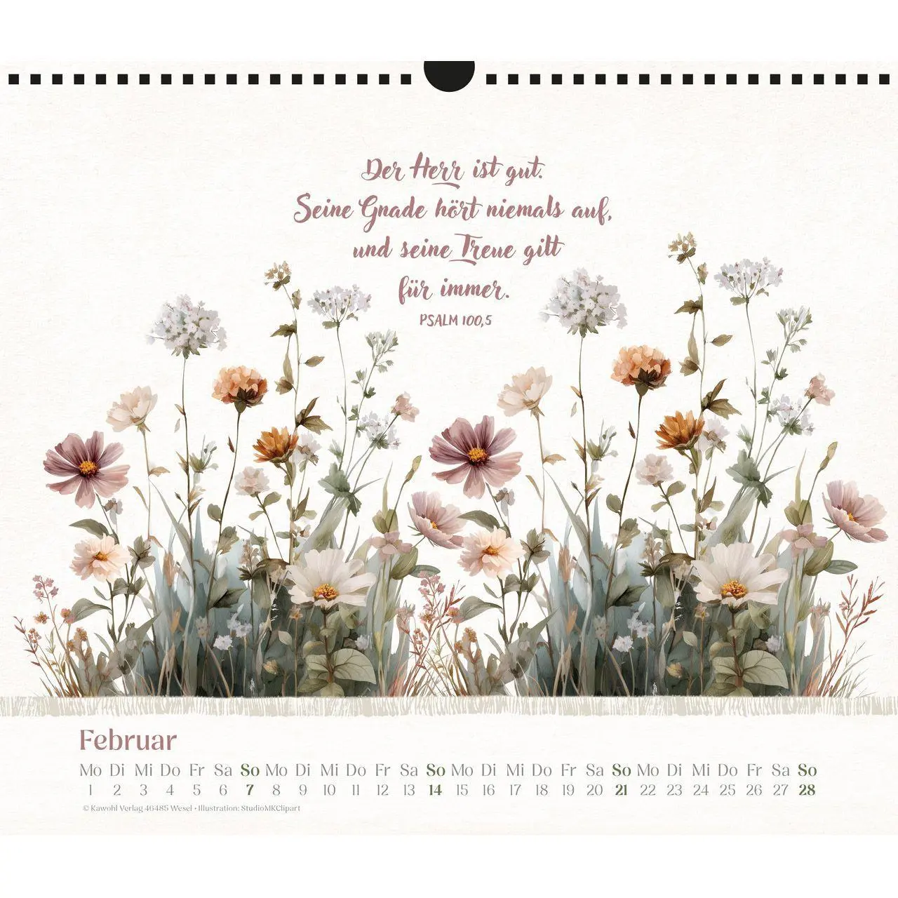 Bild: 9783754864074 | Freude im Herzen 2027 | Aquarell-Kalender mit Bibelversen | Kalender