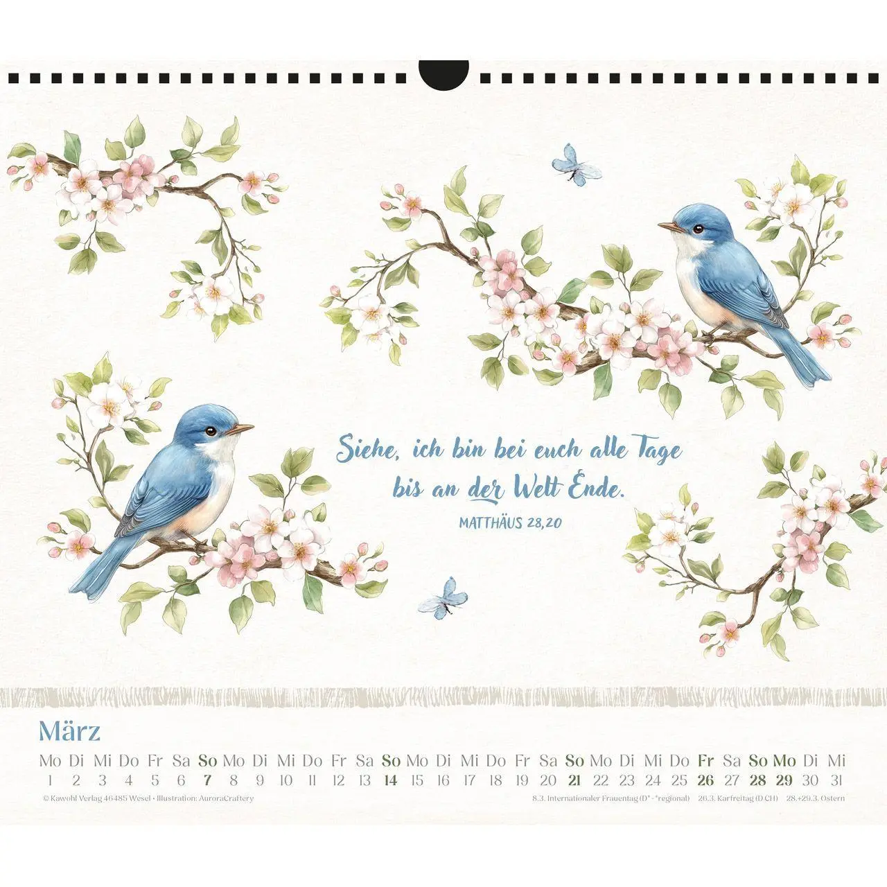 Bild: 9783754864074 | Freude im Herzen 2027 | Aquarell-Kalender mit Bibelversen | Kalender