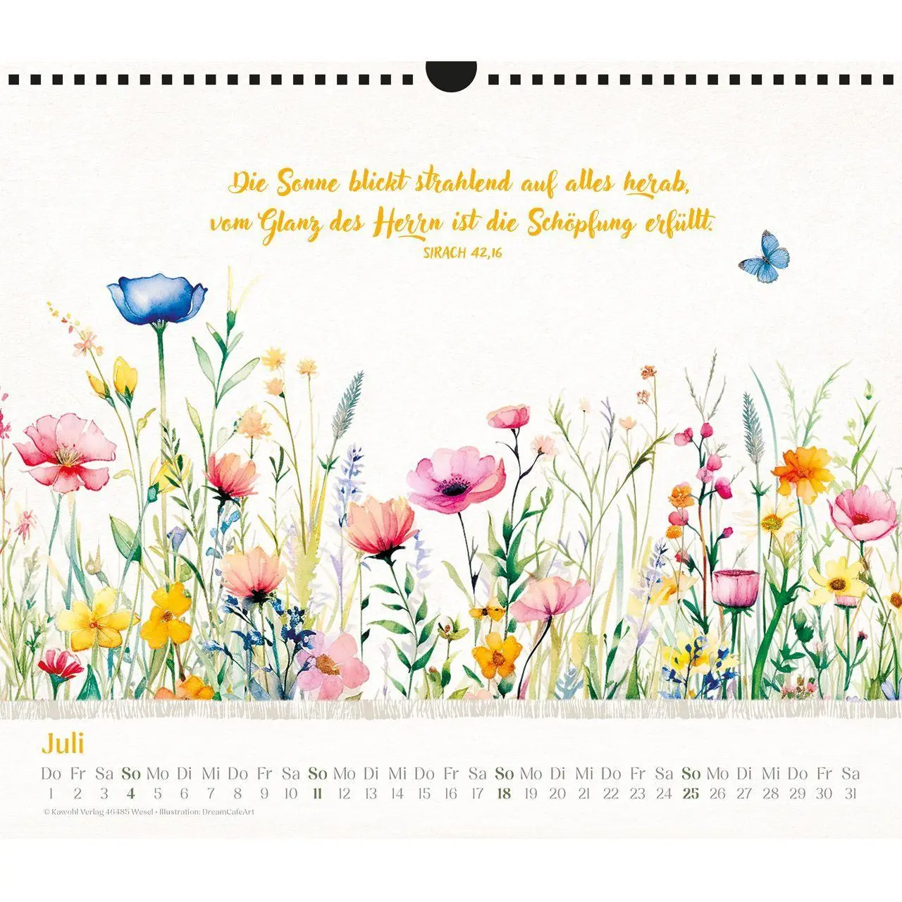 Bild: 9783754864074 | Freude im Herzen 2027 | Aquarell-Kalender mit Bibelversen | Kalender