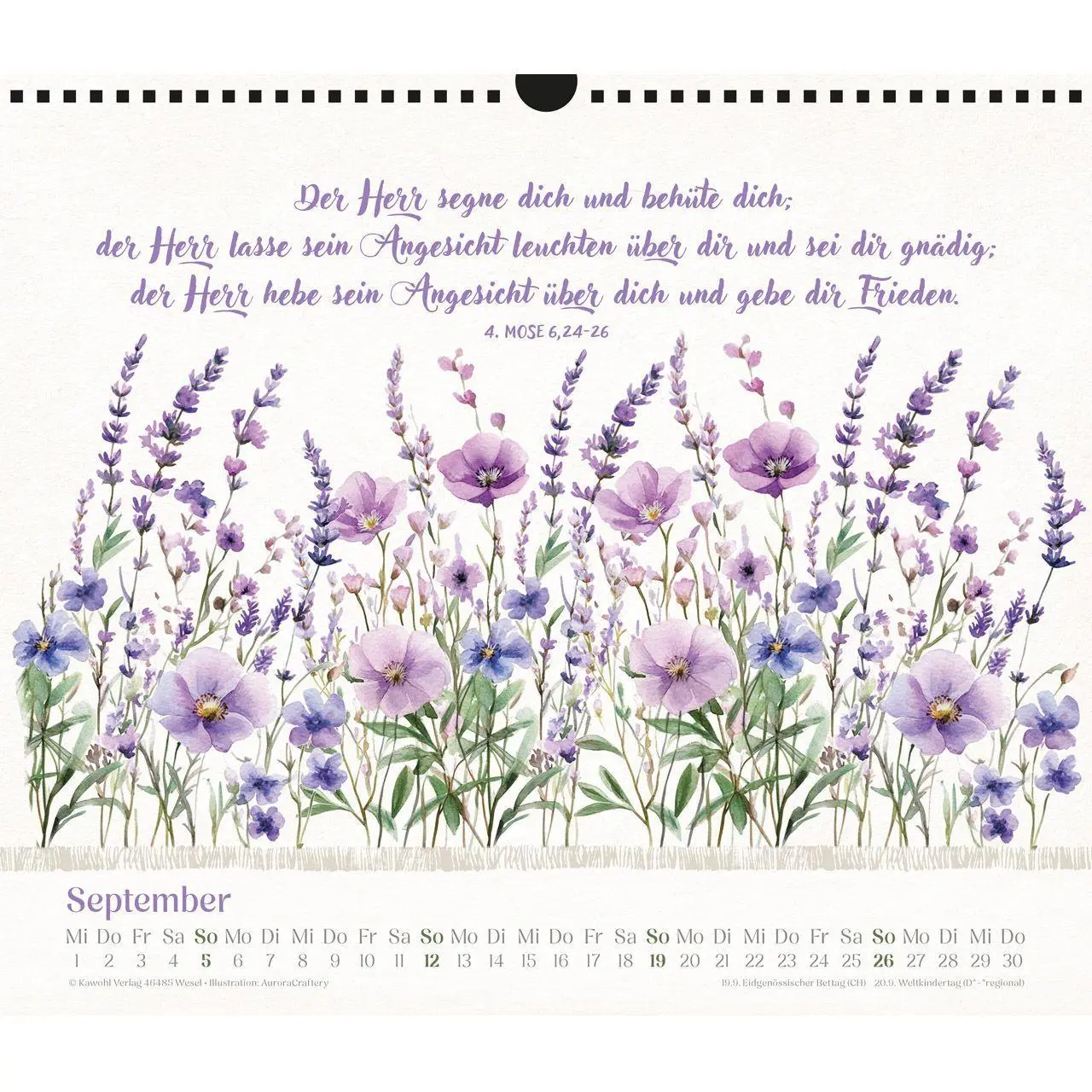 Bild: 9783754864074 | Freude im Herzen 2027 | Aquarell-Kalender mit Bibelversen | Kalender