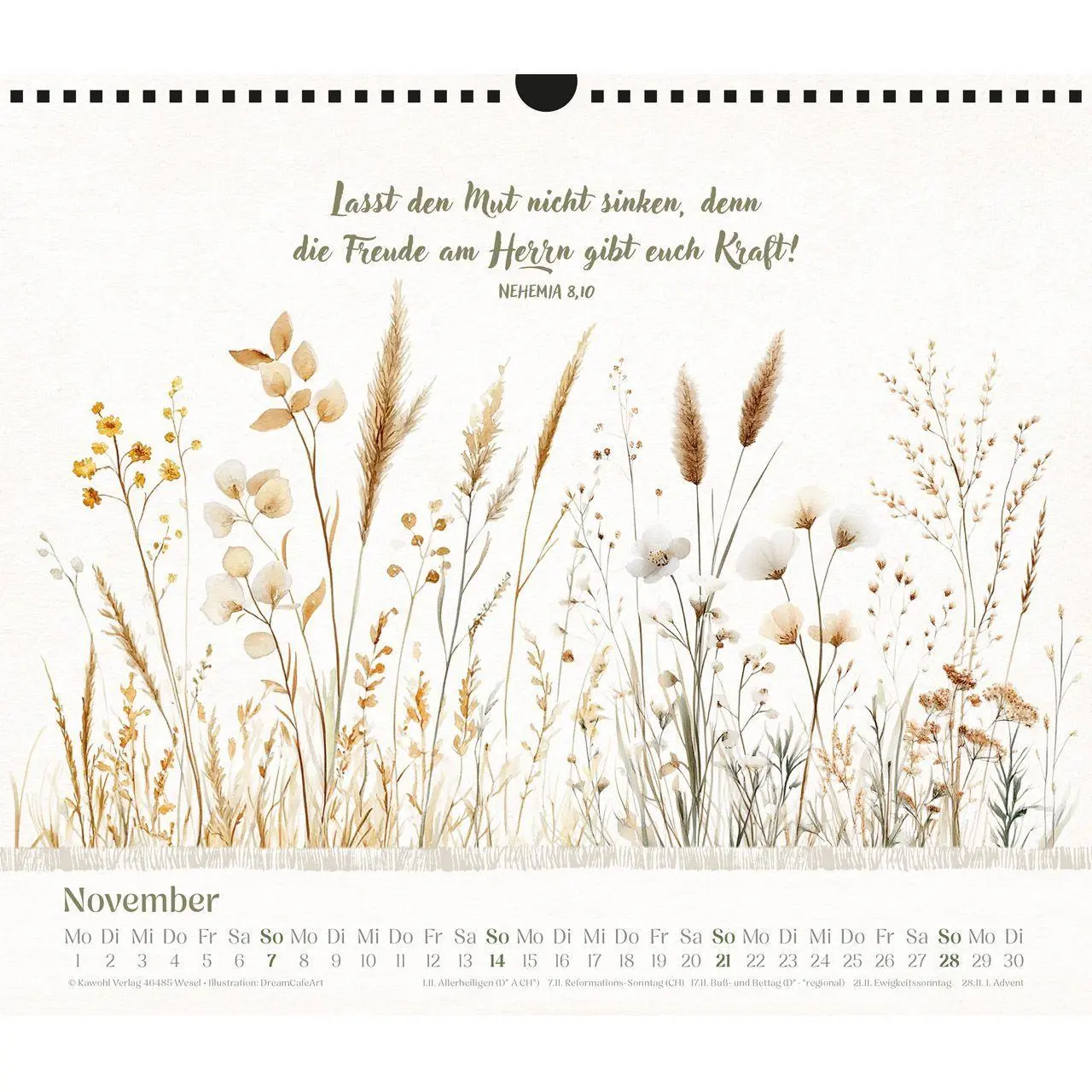 Bild: 9783754864074 | Freude im Herzen 2027 | Aquarell-Kalender mit Bibelversen | Kalender