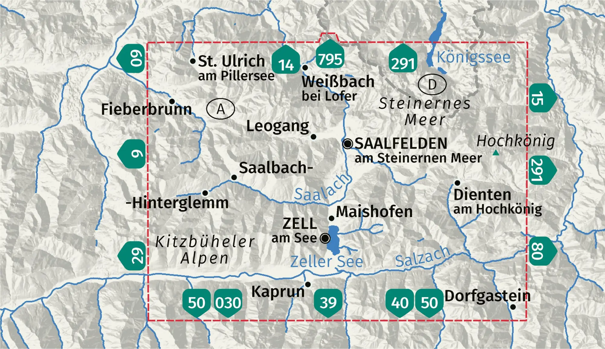 Bild: 9783991544074 | KOMPASS Wanderkarte 30 Saalfelden, Saalbach-Hinterglemm, Zell am...