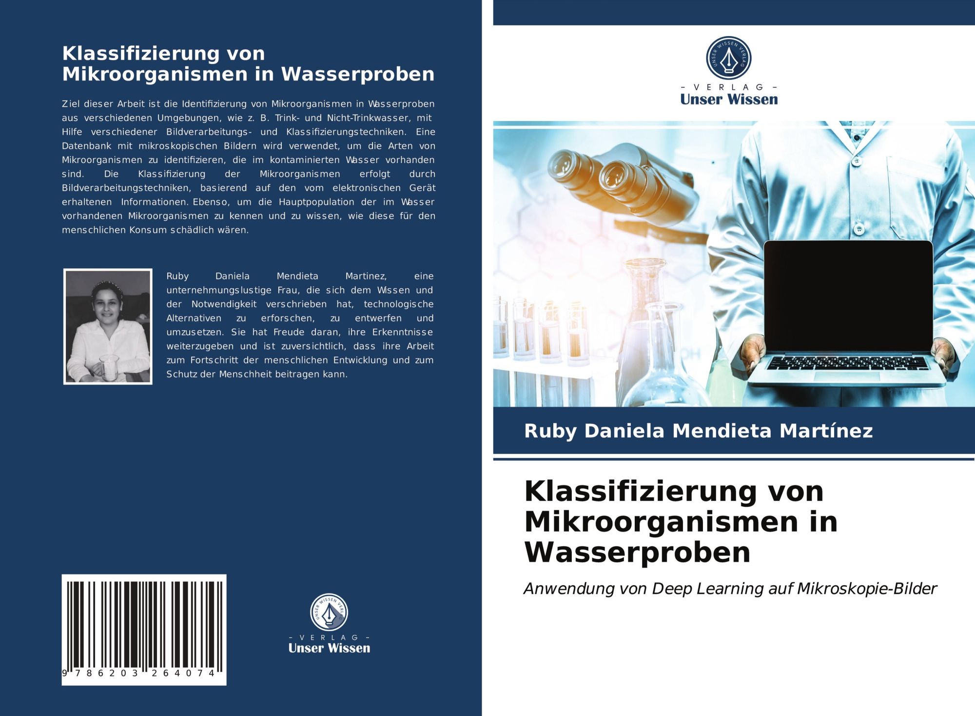 Cover: 9786203264074 | Klassifizierung von Mikroorganismen in Wasserproben | Martínez | Buch