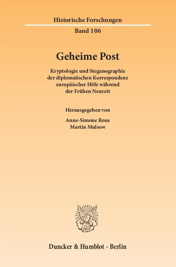 Cover: 9783428144174 | Geheime Post | Anne-Simone Rous | Taschenbuch | 294 S. | Deutsch