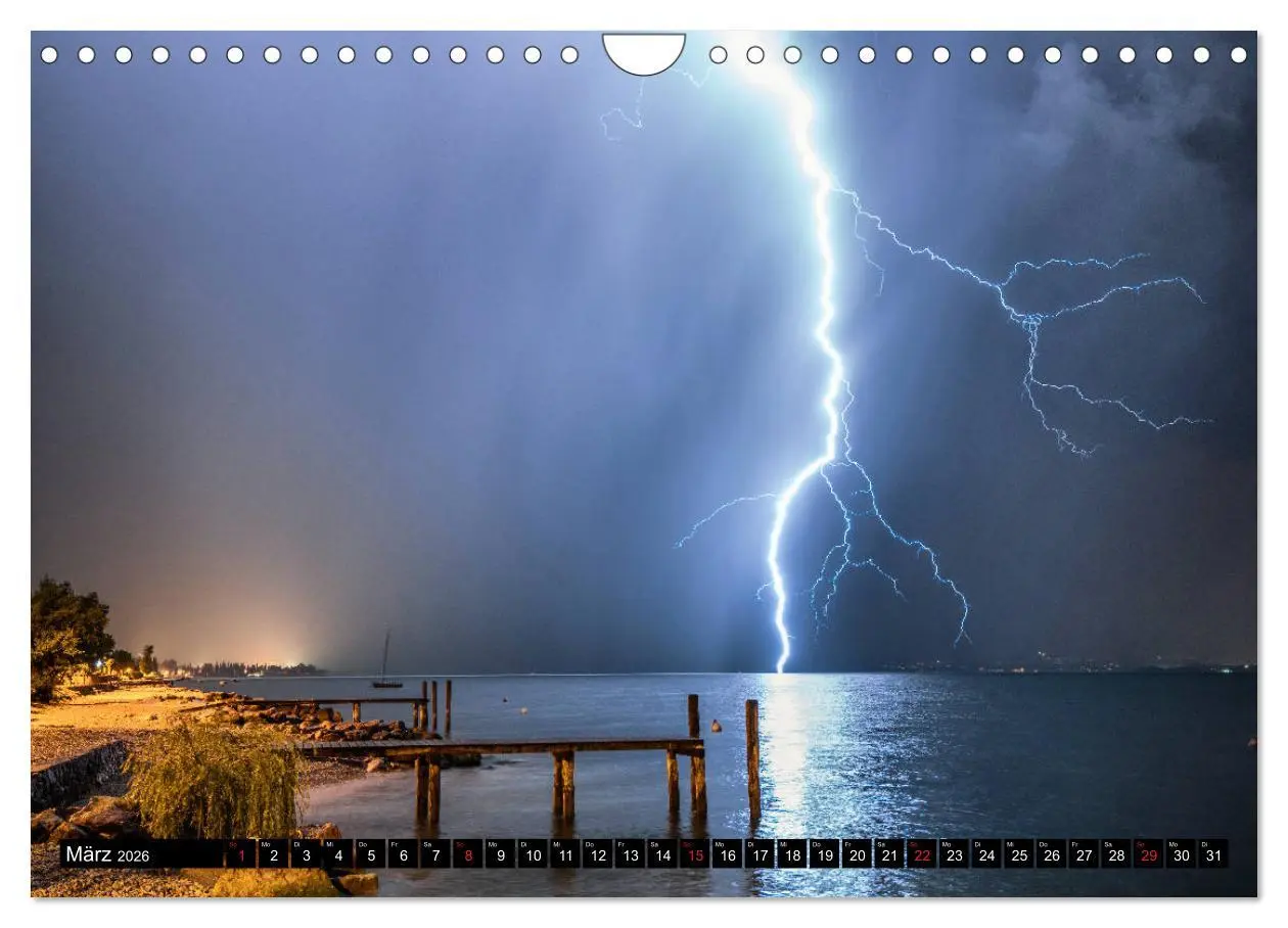 Bild: 9783457924174 | Blitz &amp; Donner (Wandkalender 2026 DIN A4 quer), CALVENDO...