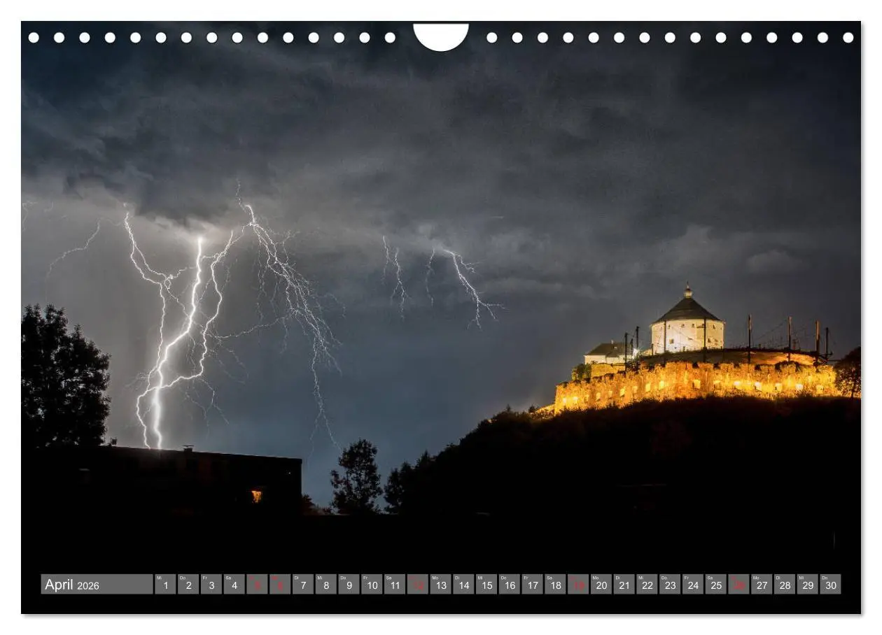 Bild: 9783457924174 | Blitz &amp; Donner (Wandkalender 2026 DIN A4 quer), CALVENDO...