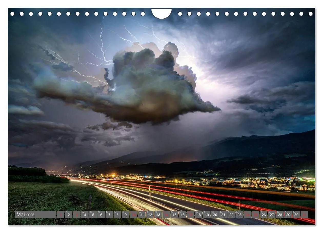 Bild: 9783457924174 | Blitz &amp; Donner (Wandkalender 2026 DIN A4 quer), CALVENDO...
