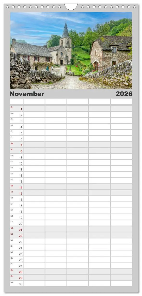 Bild: 9783516494174 | Familienplaner 2026 - Midi-Pyrénées mit 5 Spalten (Wandkalender, 21...