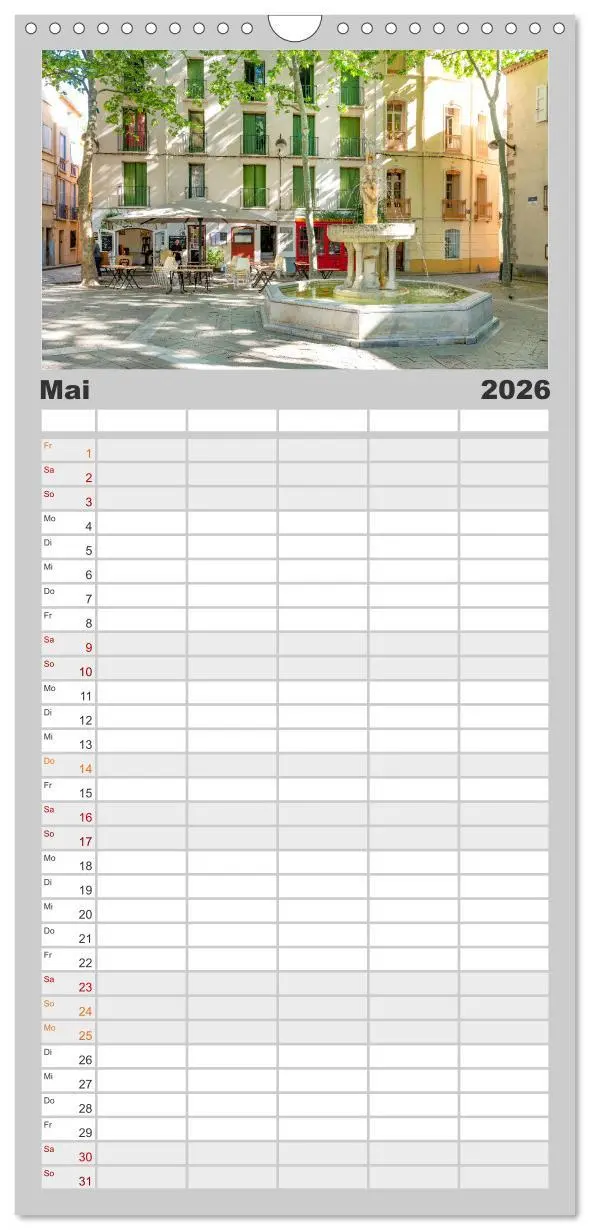 Bild: 9783516494174 | Familienplaner 2026 - Midi-Pyrénées mit 5 Spalten (Wandkalender, 21...