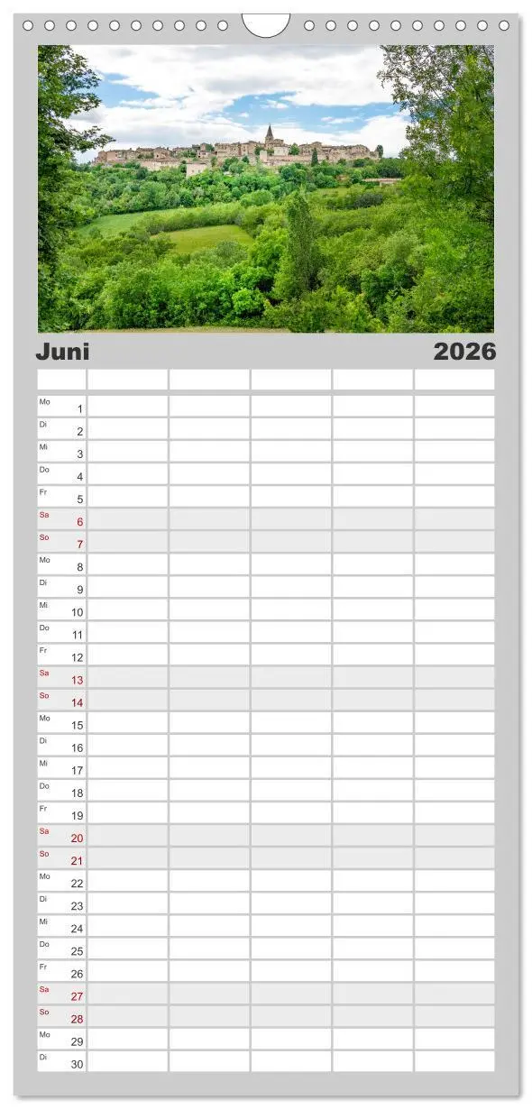Bild: 9783516494174 | Familienplaner 2026 - Midi-Pyrénées mit 5 Spalten (Wandkalender, 21...