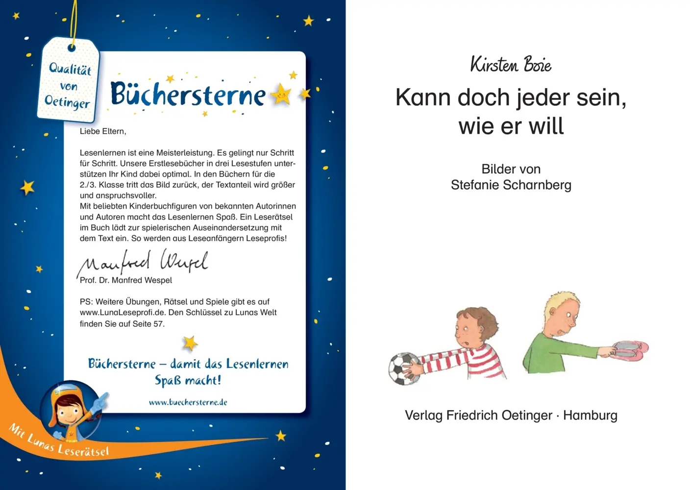Bild: 9783789124174 | Kann doch jeder sein, wie er will | Kirsten Boie | Buch | 64 S. | 2014