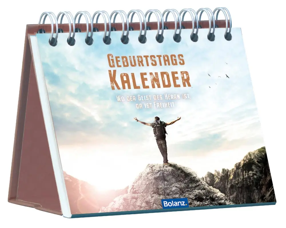 Cover: 9783866034174 | Geburtstagskalender: Wo der Geist des HERRN ist, da ist Freiheit
