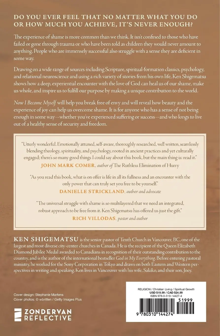 Rückseite: 9780310144274 | Now I Become Myself | Ken Shigematsu | Taschenbuch | Englisch | 2023