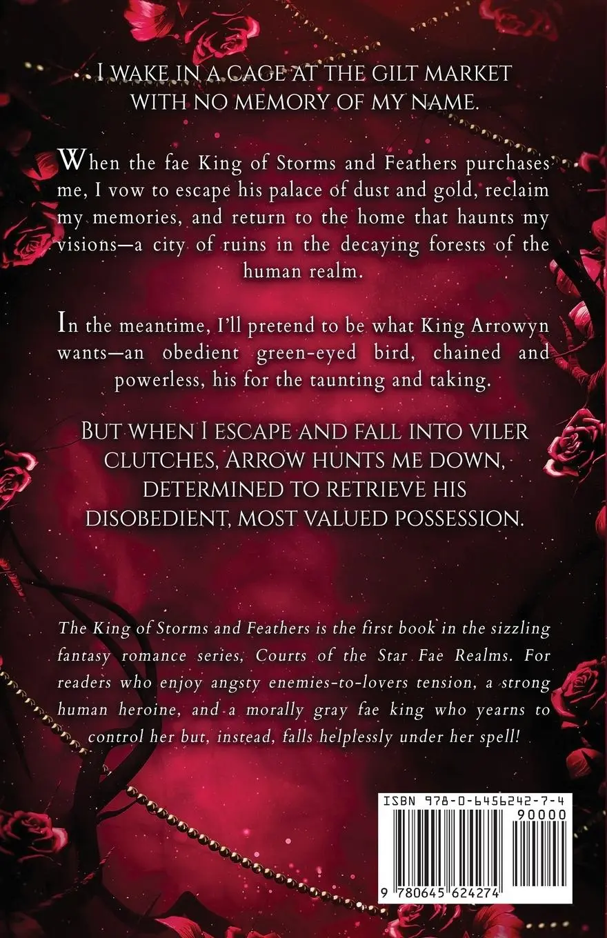 Rückseite: 9780645624274 | King of Storms and Feathers | A Dark Fae Fantasy Romance | Juno Heart