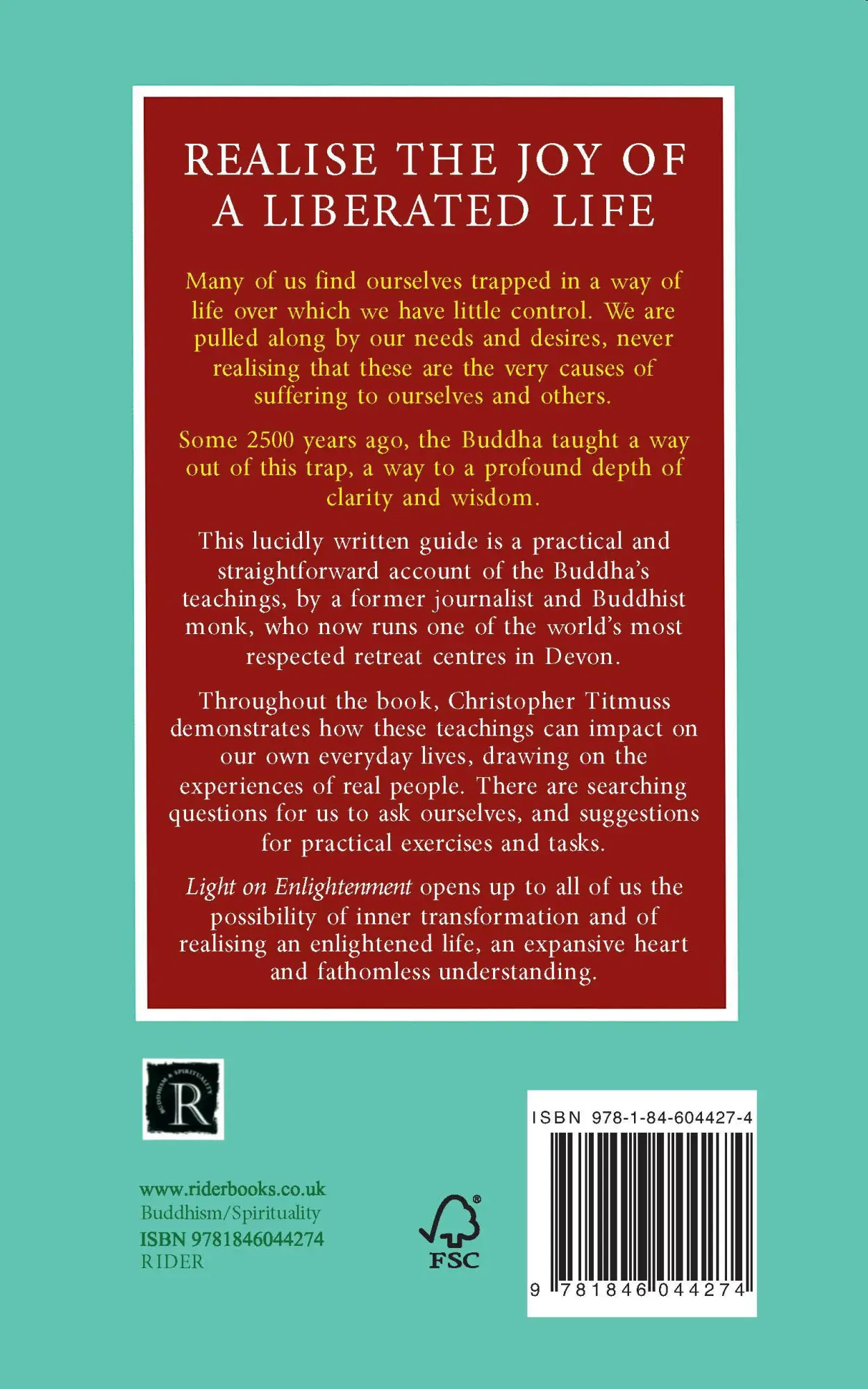 Rückseite: 9781846044274 | Light On Enlightenment | Christopher Titmuss | Taschenbuch | Englisch