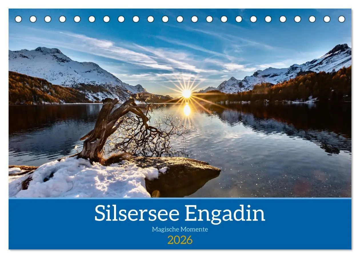Cover: 9783457534274 | Silsersee Engadin (Tischkalender 2026 DIN A5 quer), CALVENDO...