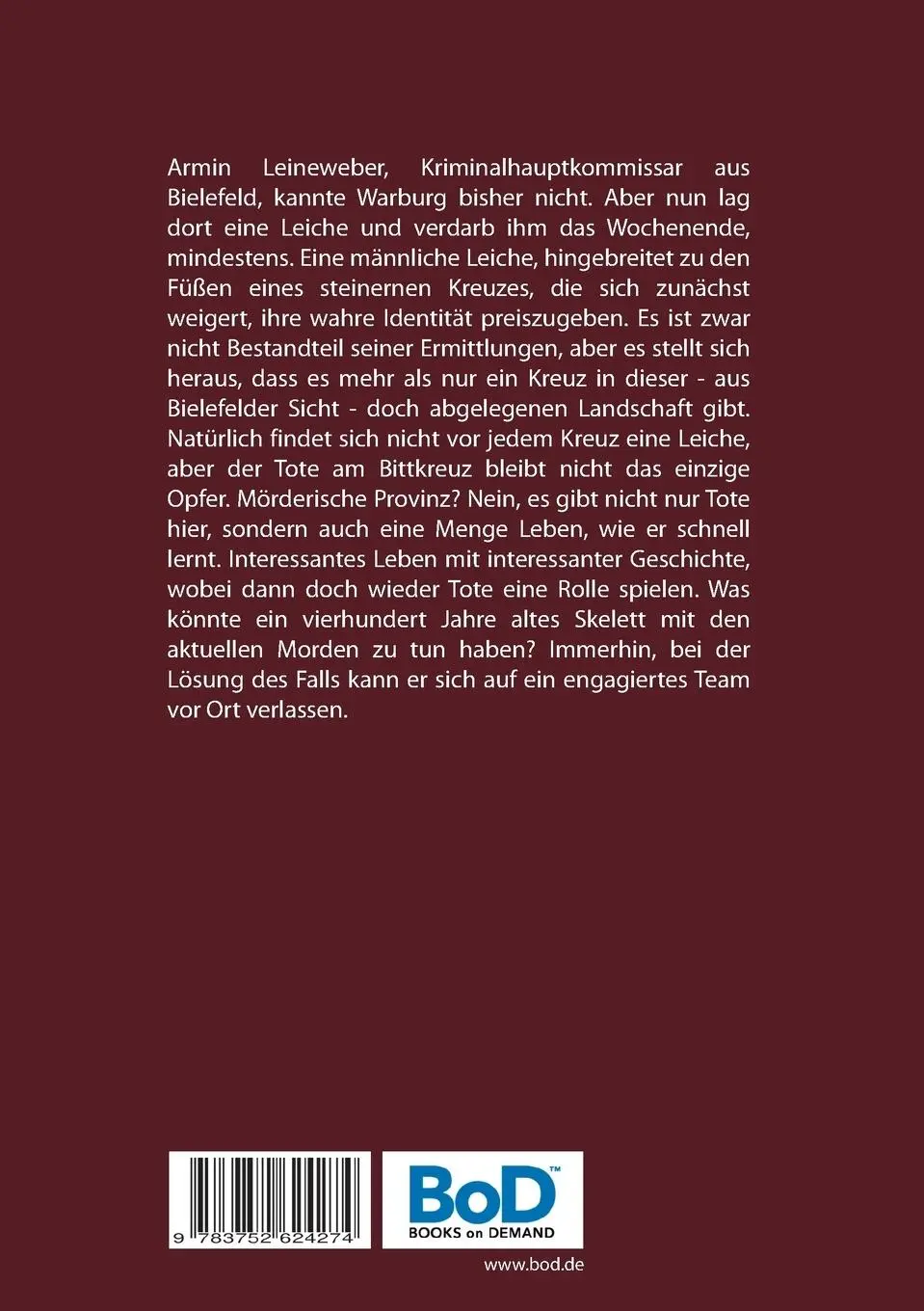Rückseite: 9783752624274 | Drei Kreuze - Ein Warburg Krimi | Krumpipe Stefan | Taschenbuch | 2020