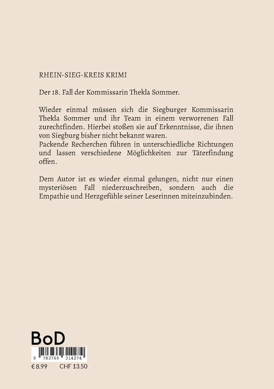 Rückseite: 9783769314274 | Siegburger Unterwelt | Kersten Wächtler | Taschenbuch | 130 S. | 2025